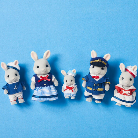 Sylvanian Families Sea Breeze Rabbit Family - Japan Exclusive