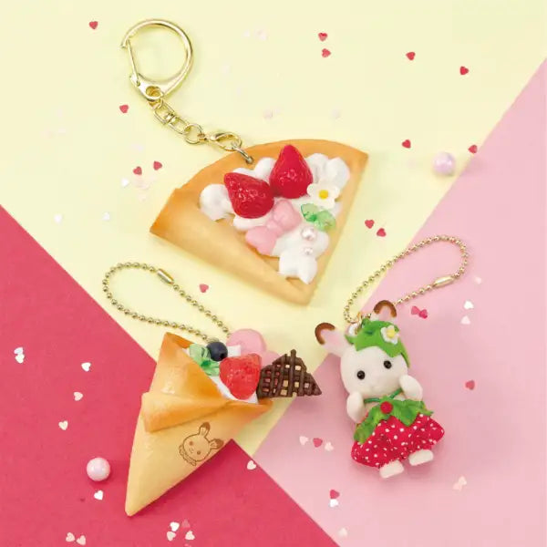 Sylvanian Families x Whipple Whip Keychain Kit (Strawberry) - Japan Import