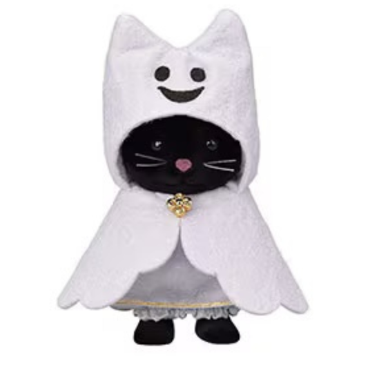 Calico Critters Midnight Cat Girl in Ghost Costume - Rare Find