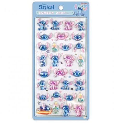 Disney Stitch Bon Bon Drop Seal Stickers - Japan Import