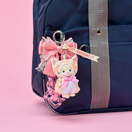 Sylvanian Families Fennec Boy in Cat Costume Keychain – Japan Exclusive