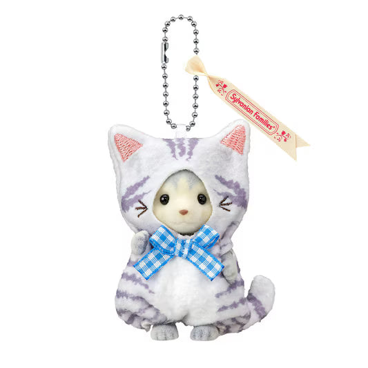 Husky Girl in Cat Costume Keychain Sylvanian Families - Japan Import -
