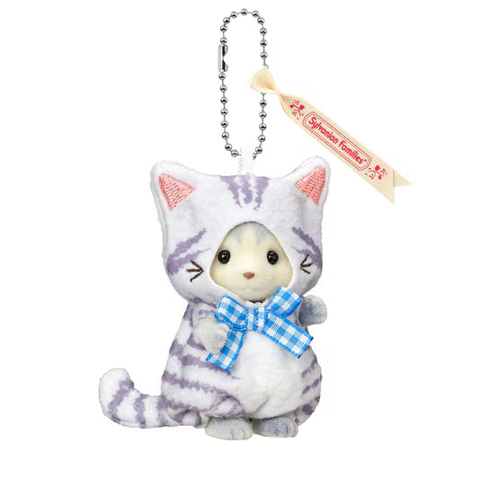Husky Girl in Cat Costume Keychain Sylvanian Families - Japan Import -