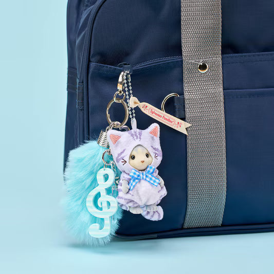 Husky Girl in Cat Costume Keychain Sylvanian Families - Japan Import -