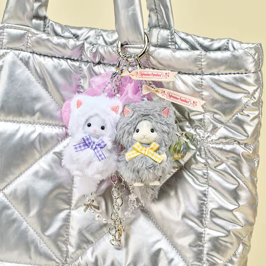 Persian Cat Girl in Cat Costume Keychain Sylvanian Families - Japan Import -