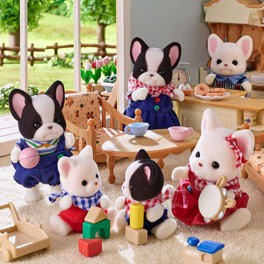 Sylvanian Families French Bulldog Family - Japan Exclusive