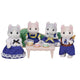 Sylvanian Families Curled Ear Cat Family Elegant Set - Japan Exclusive
