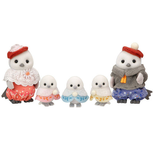 Sylvanian Families Shimaenaga (Fairy Snow Bird) Family - Japan Exclusive