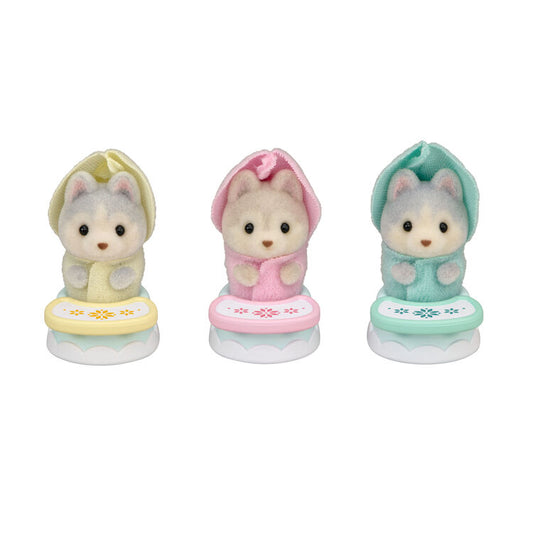 Sylvanian Families Husky Triplets Baby Chair Set - Japan Exclusive