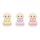 Sylvanian Families Flora Rabbit Triplets Baby Chair Set - Japan Exclusive