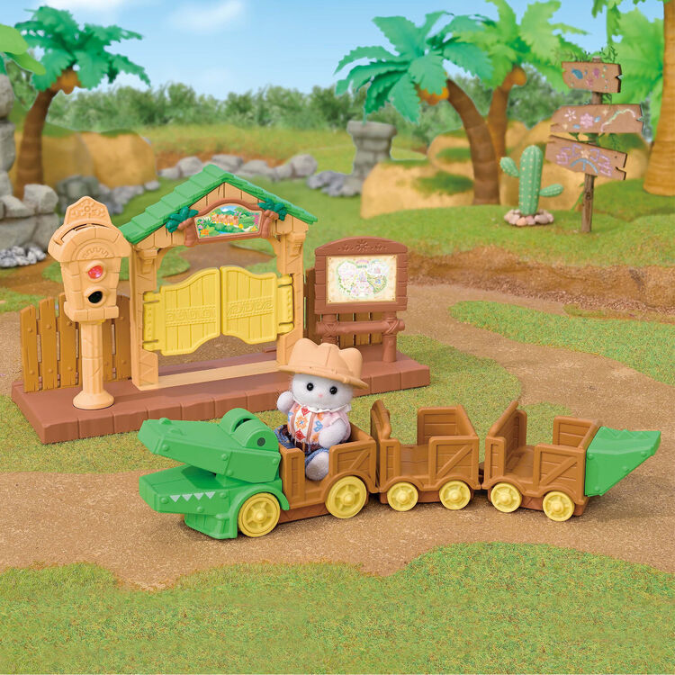 Doki Doki Exciting Crocodile Train Sylvanian Families - Japan Import -