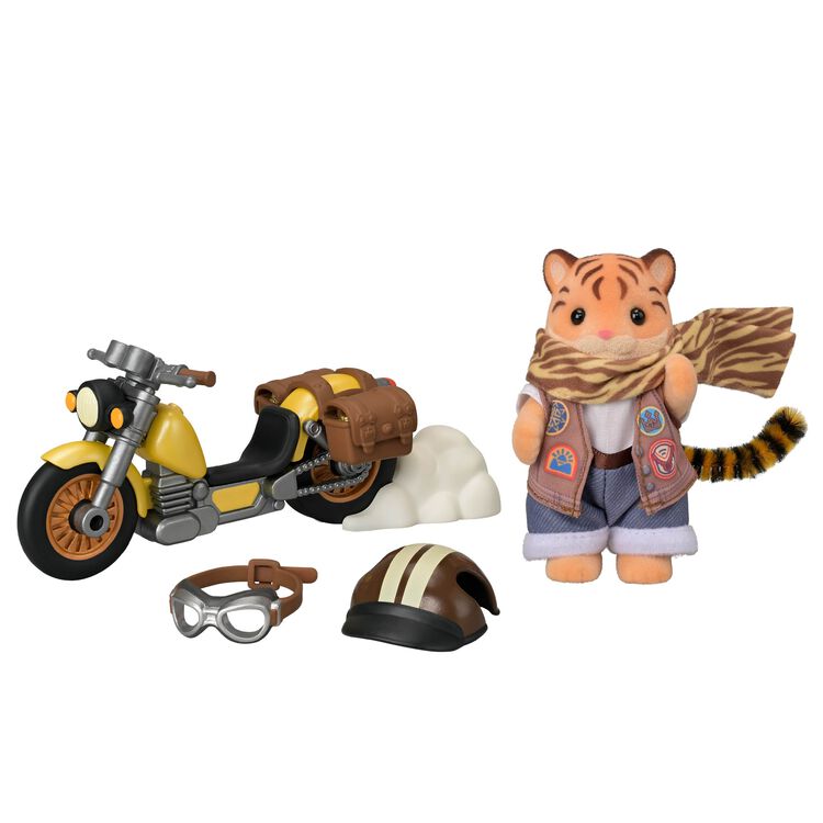 Sylvanian Families Adventure Motorbike Tiger Father Miles - Japan Import