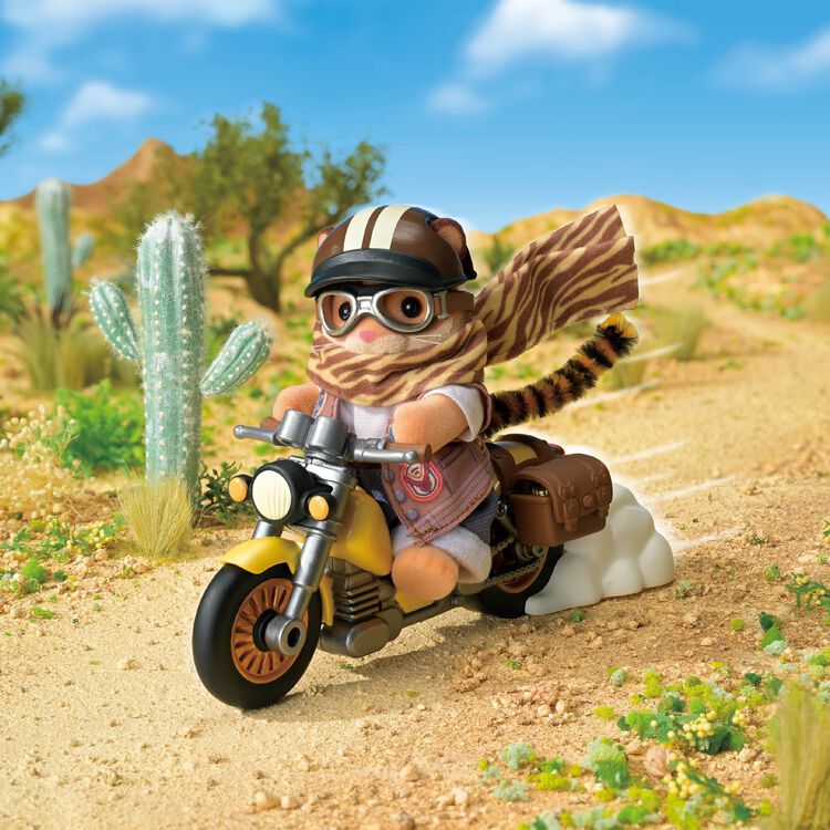 Sylvanian Families Adventure Motorbike Tiger Father Miles - Japan Import