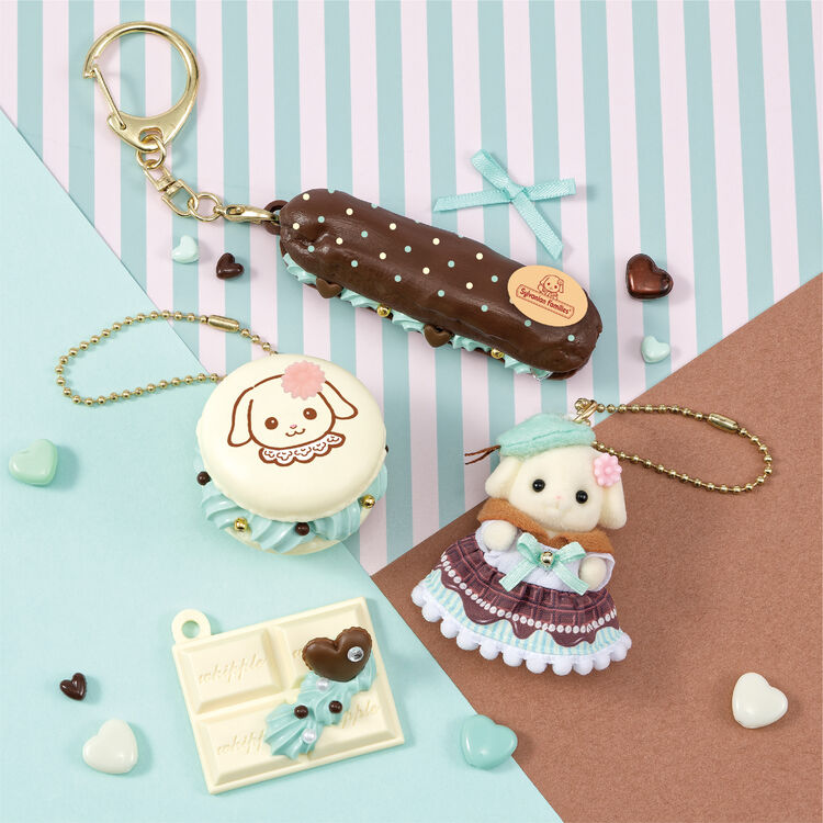 Sylvanian Families x Whipple Whip Keychain Kit (Chocolate Mint) - Japan Import