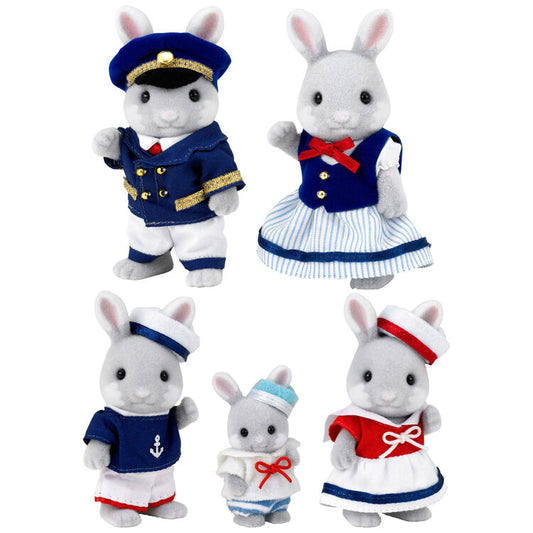Sylvanian Families Sea Breeze Rabbit Family - Japan Exclusive
