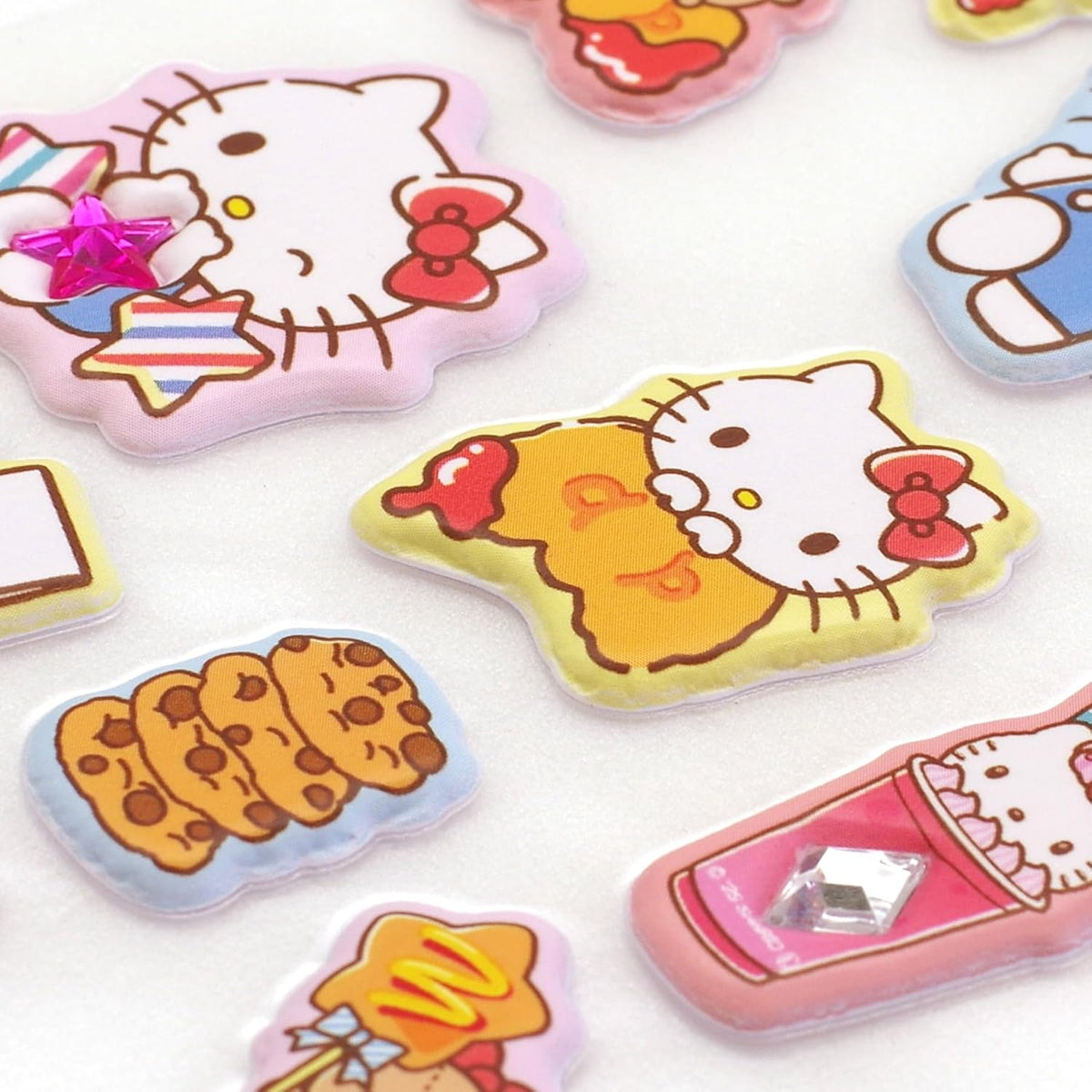 Sanrio Hello Kitty Jewel Marshmallow Stickers - Japan Import