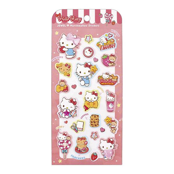 Sanrio Hello Kitty Jewel Marshmallow Stickers - Japan Import