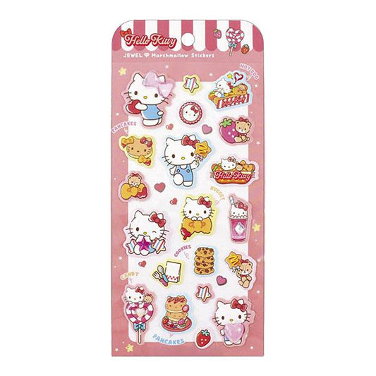 Sanrio Hello Kitty Jewel Marshmallow Stickers - Japan Import