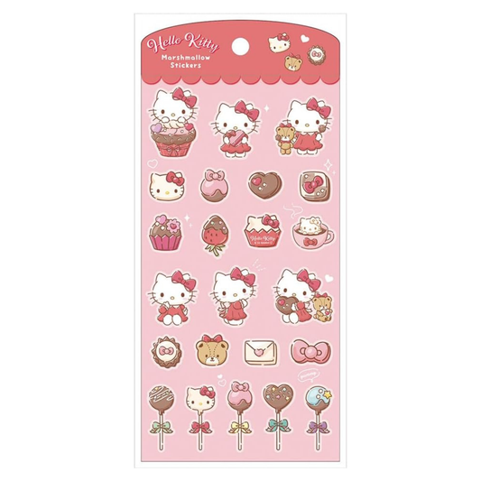 Sanrio Hello Kitty Marshmallow Stickers - Japan Import